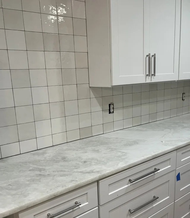 clean lines and classic stone