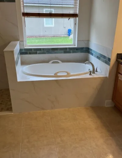 modern bathroom stone design