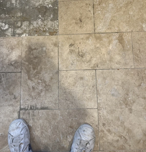 travertine floor tile repair replacement
