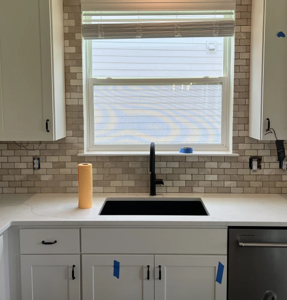 travertine mosaic tile kitchen