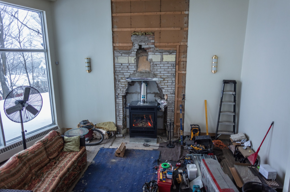 fireplace remodel
